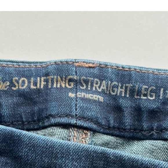 Chico’s • So Lifting Straight Leg Dark Wash Jeans - Picture 4 of 6